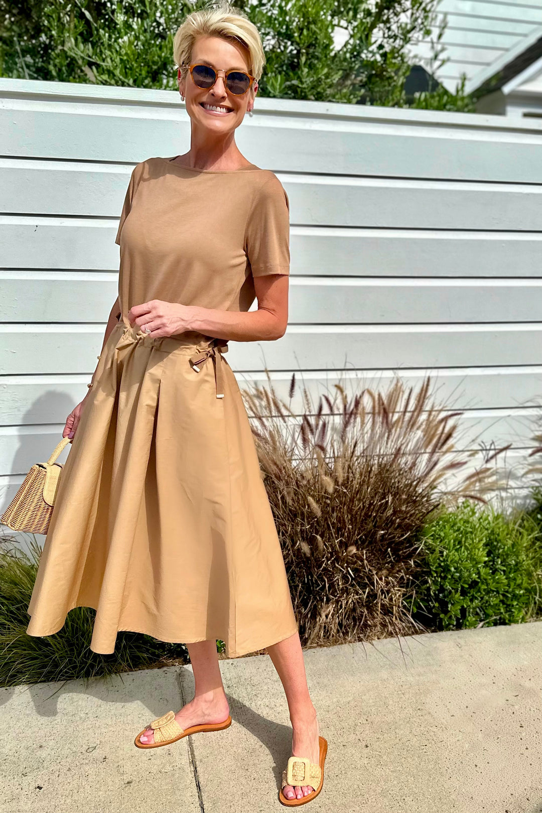 Herno Glam Knit Dress - Camel