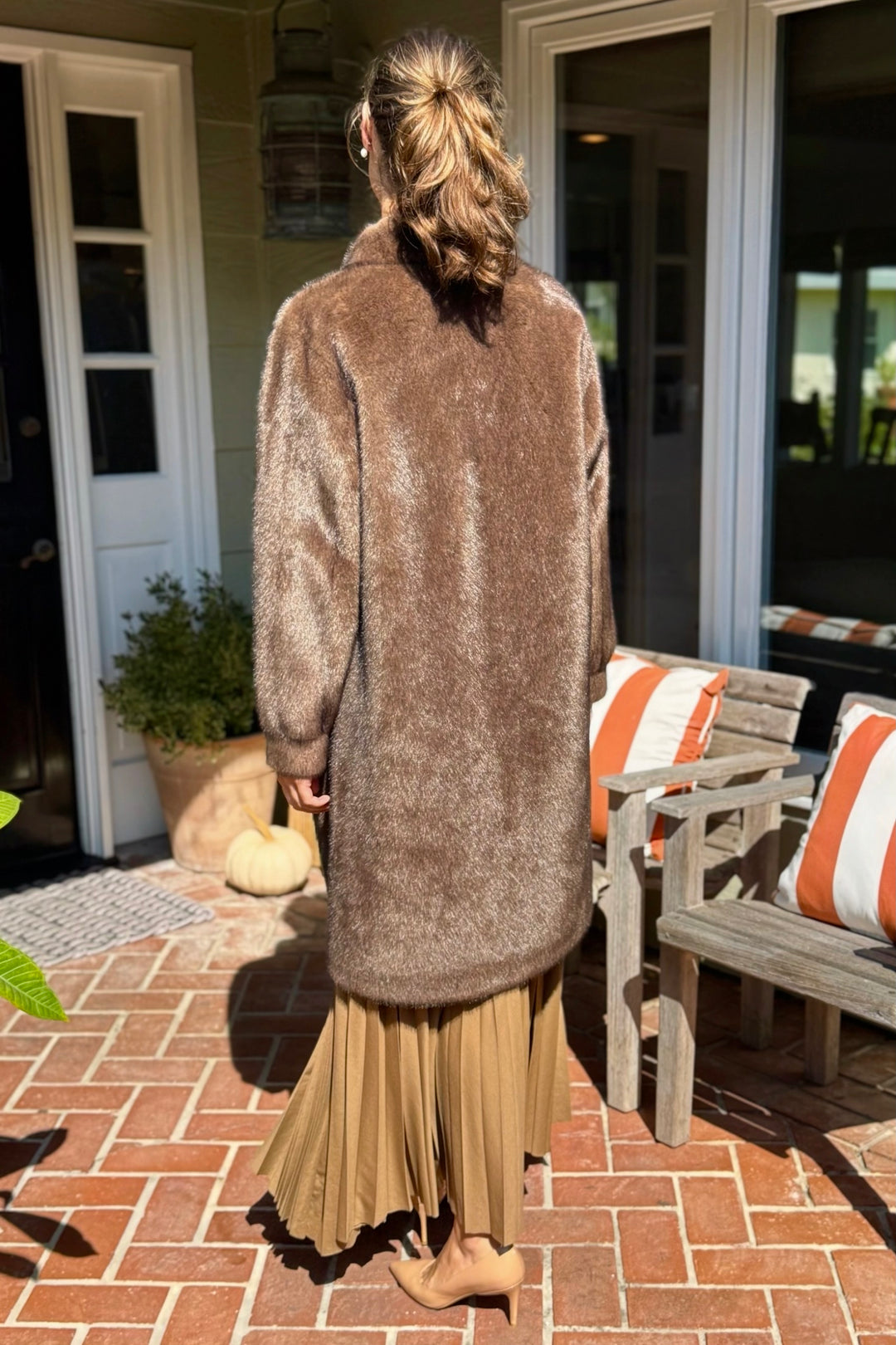 Seventy Venezia Faux Fur Coat | Pearls San Marino