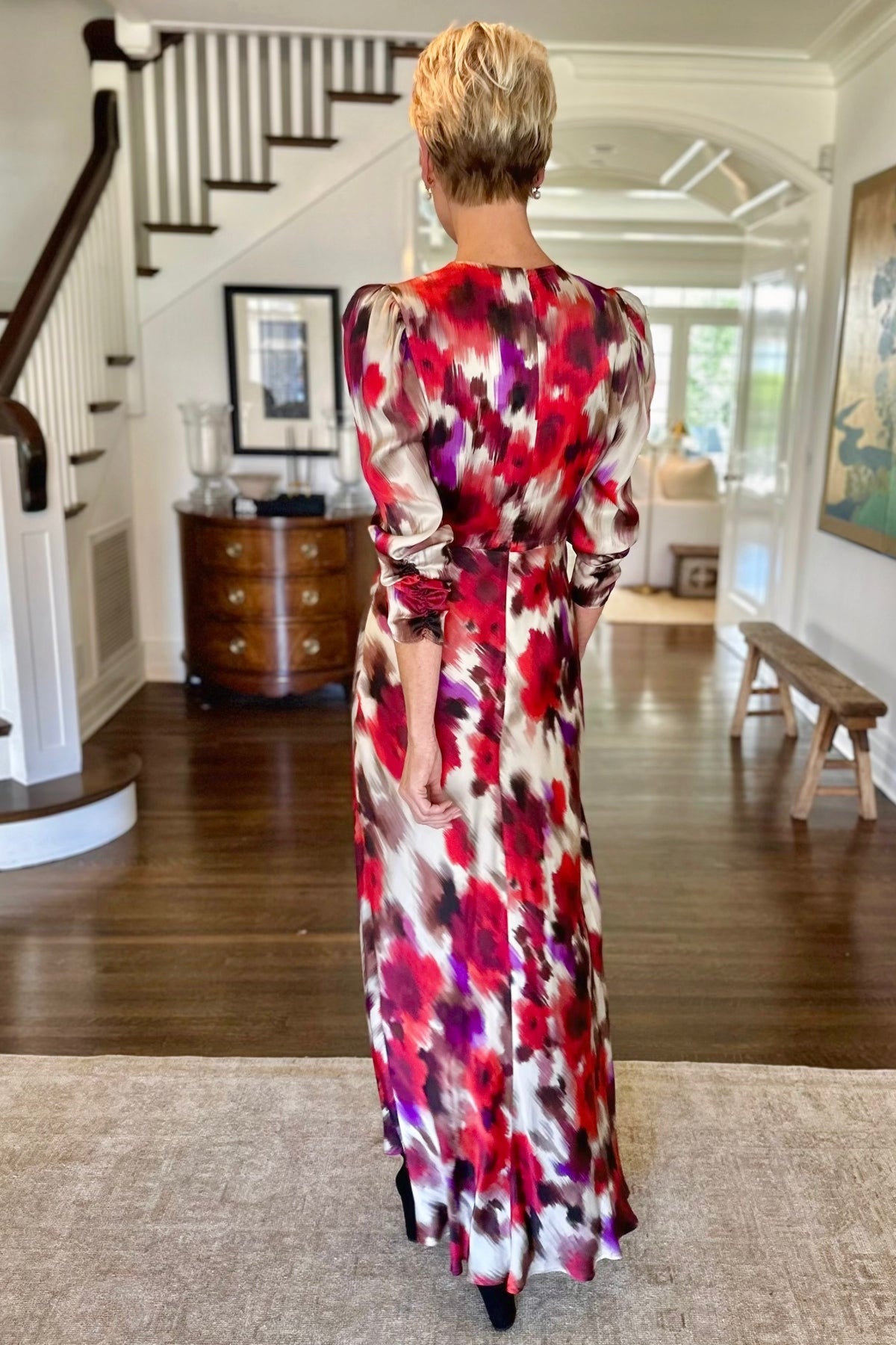 purple ikat dress Purple Ikat Cotton Dress
