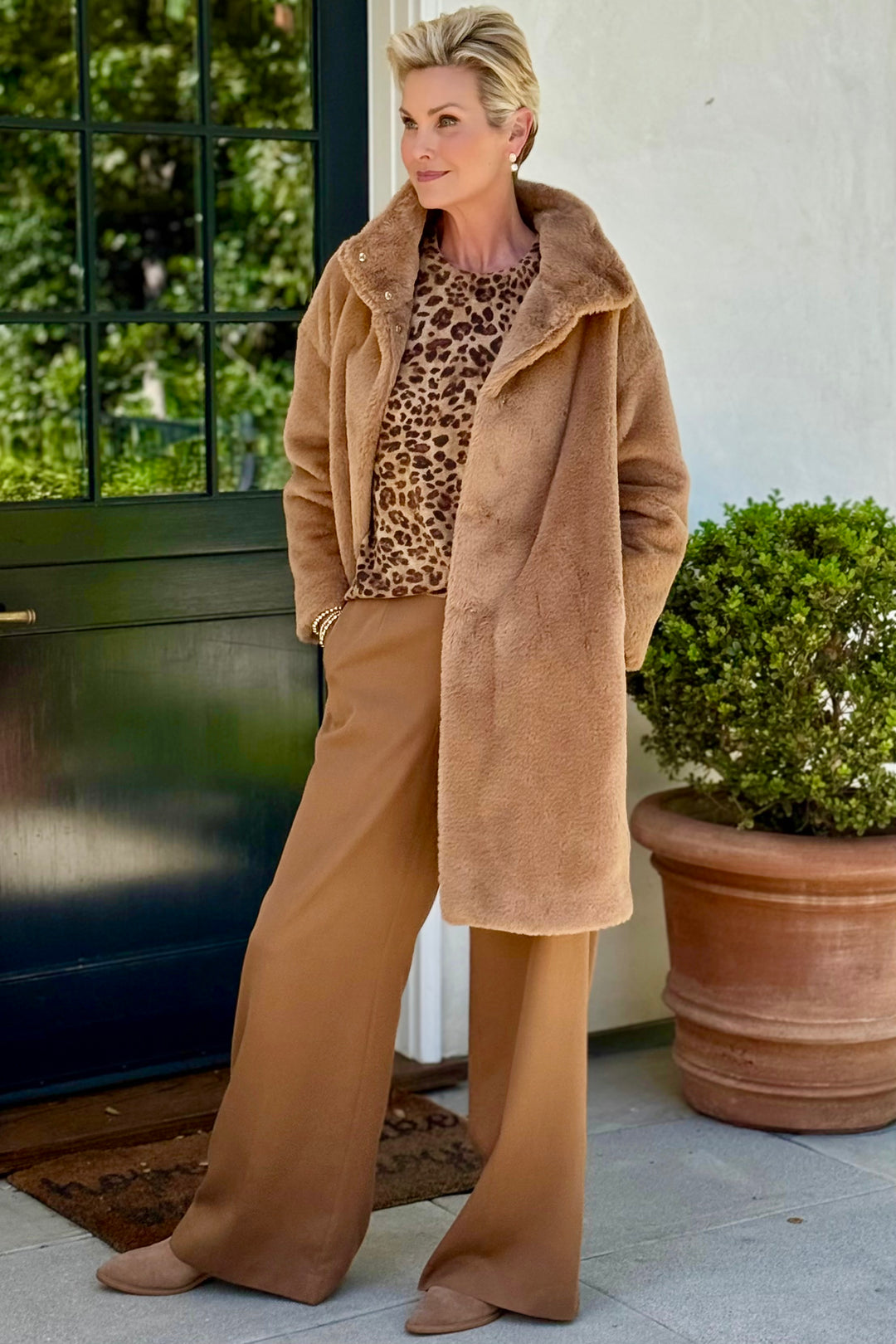 Herno Faux Fur Trench | Pearls San Marino