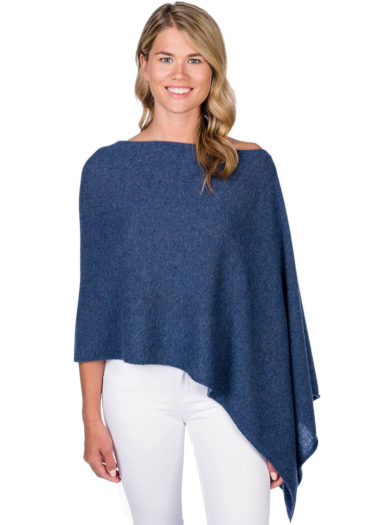 Cashmere Topper Denim Pearls